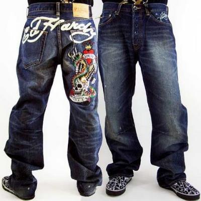 cheap Men's ed hardy jeans-100